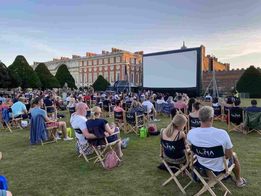 Westfield cinema in the open air