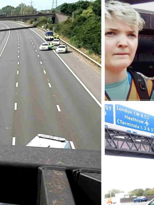 M25 Blocked as Climate Protesters Declare It ‘Site of Civil Resistance’ After Hottest Day In History