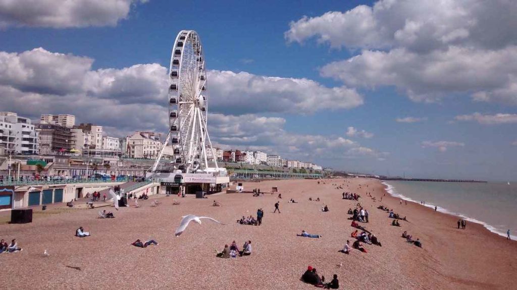 The Brighton beach