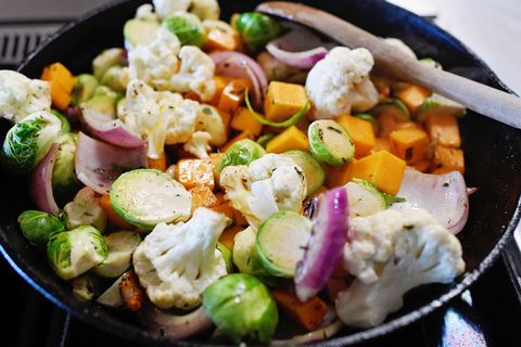 Chicken and Veggie Fall Skillet