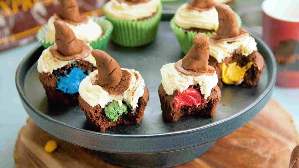 Harry Potter sorting hat cupcakes