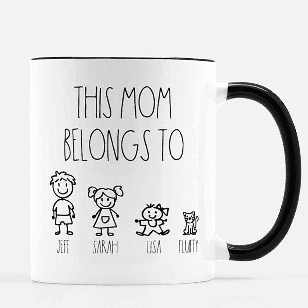 Personalized family mugs: