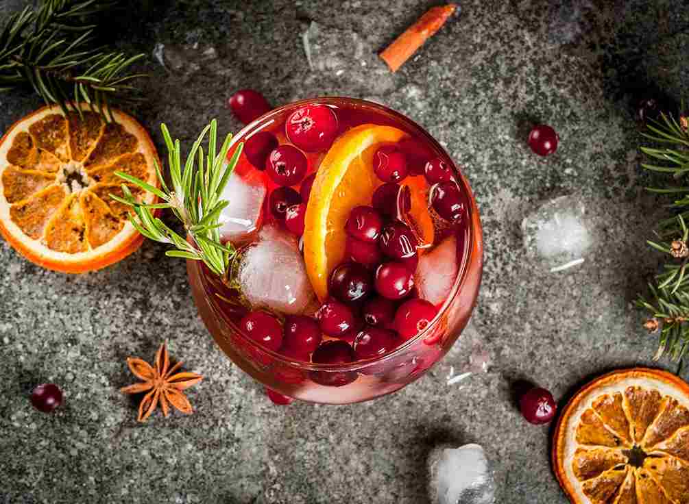 holiday citrus cocktail
