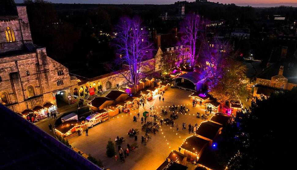 Winchester Cathedral Christmas market, England: