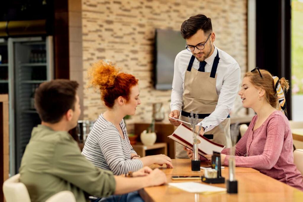 Work in restaurants and bars
